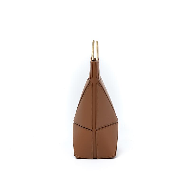 YEE SI-Facet Classic-Designer Foldable Handle Bag-Russet YEE SI-Facet Classic-Designer Foldable Handle Bag-Russet