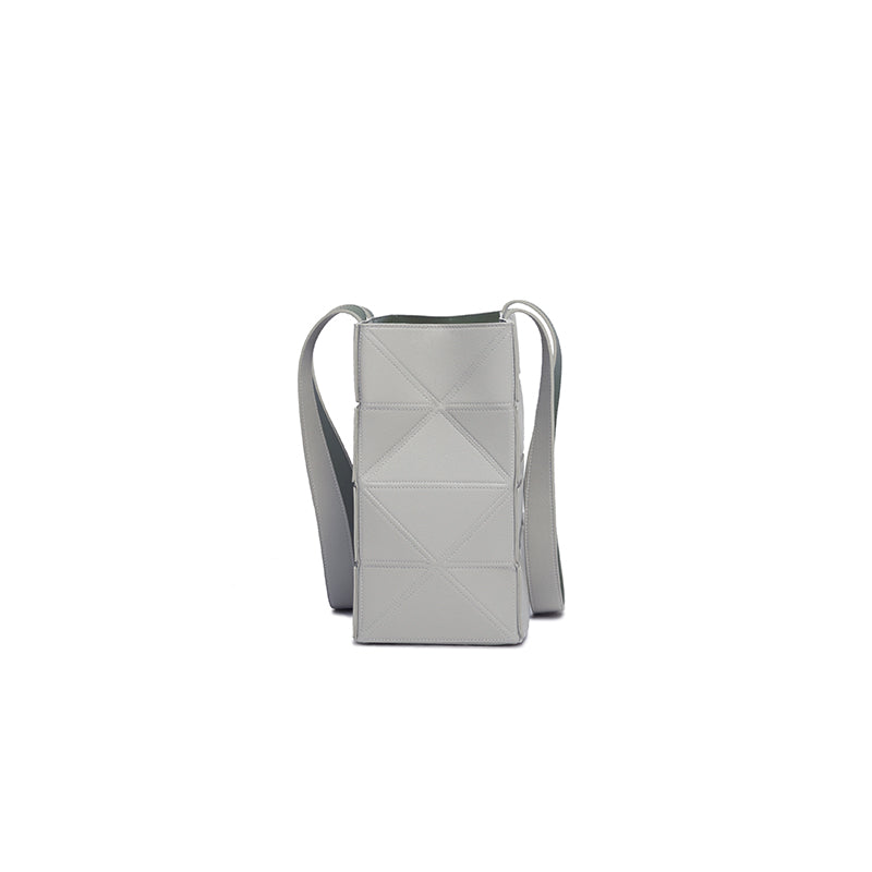 Block Medium Foldable Tote Bag - Gray