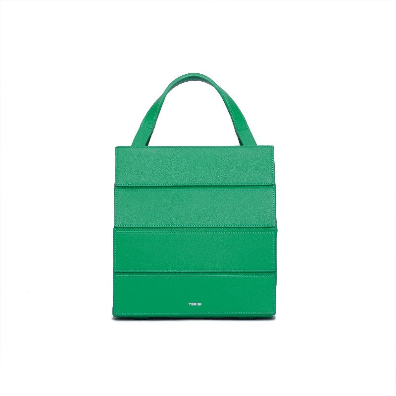 Block Small Foldable Handbag - Green