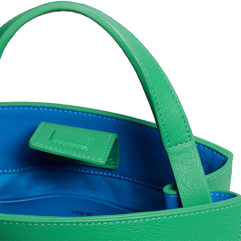 Block Small Foldable Handbag - Green