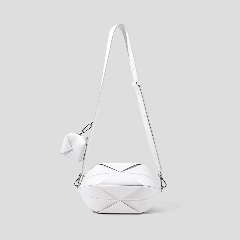 Noah Micro Change Purse - White