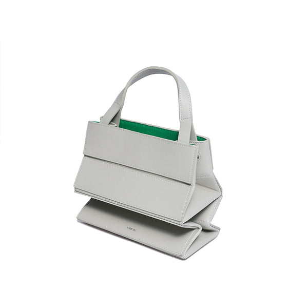 Block Small Foldable Handbag - Gray