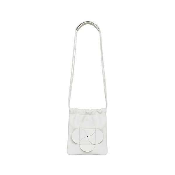 Flower Mini Crossbody Bag- White