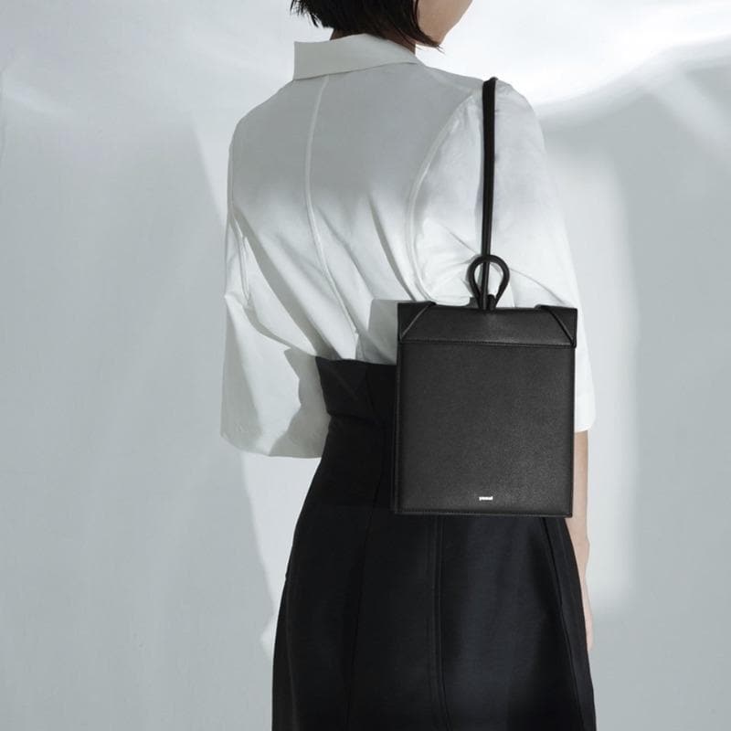 YEE SI Click Small Wristlet Handbag - Black 5