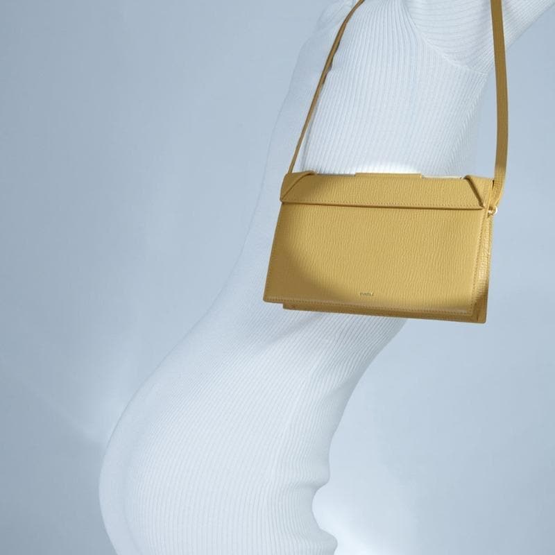 YEE SI Click Mini Top Handle Bag - Mustard 7