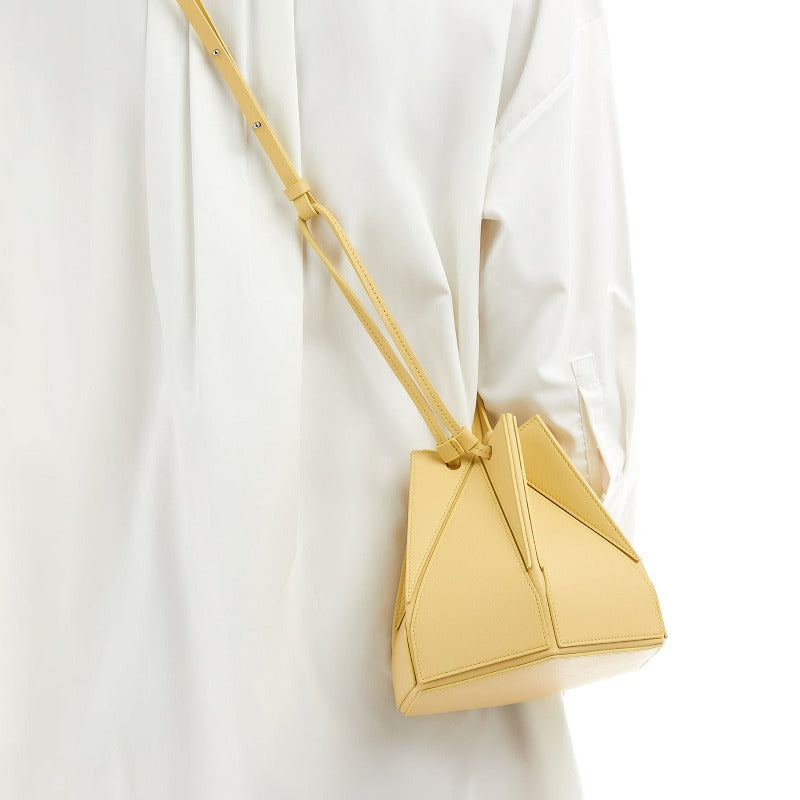 Hex Bucket Crossbody Bag - Yellow