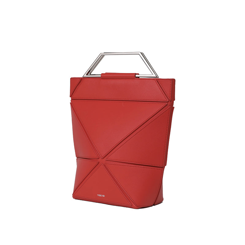 Facet Classic Foldable Top Handle Bag - Lucky Red - Limited Edition