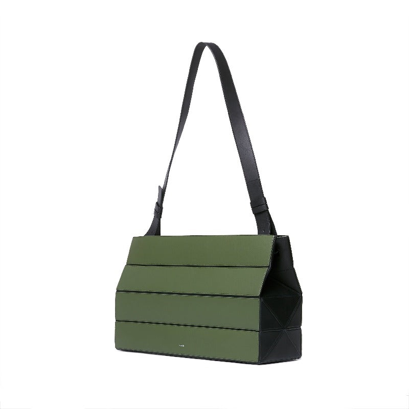 Block Large Tote Bag - Green/Black