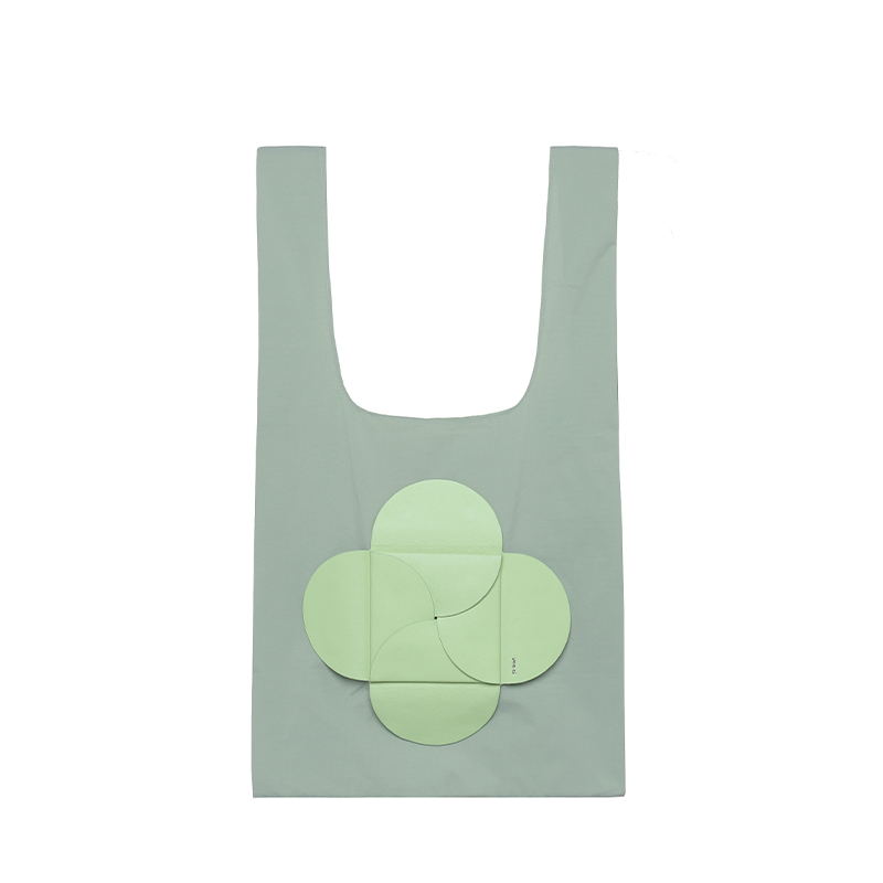 Flower Shopping Bag - Green