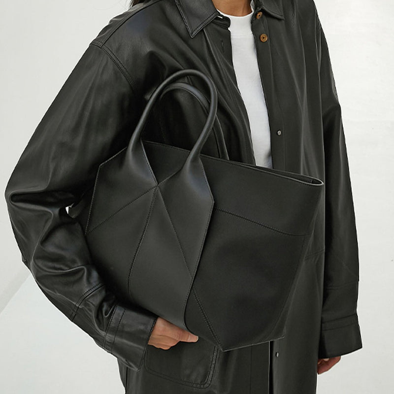 Neut Nylon Shoulder Tote - Black