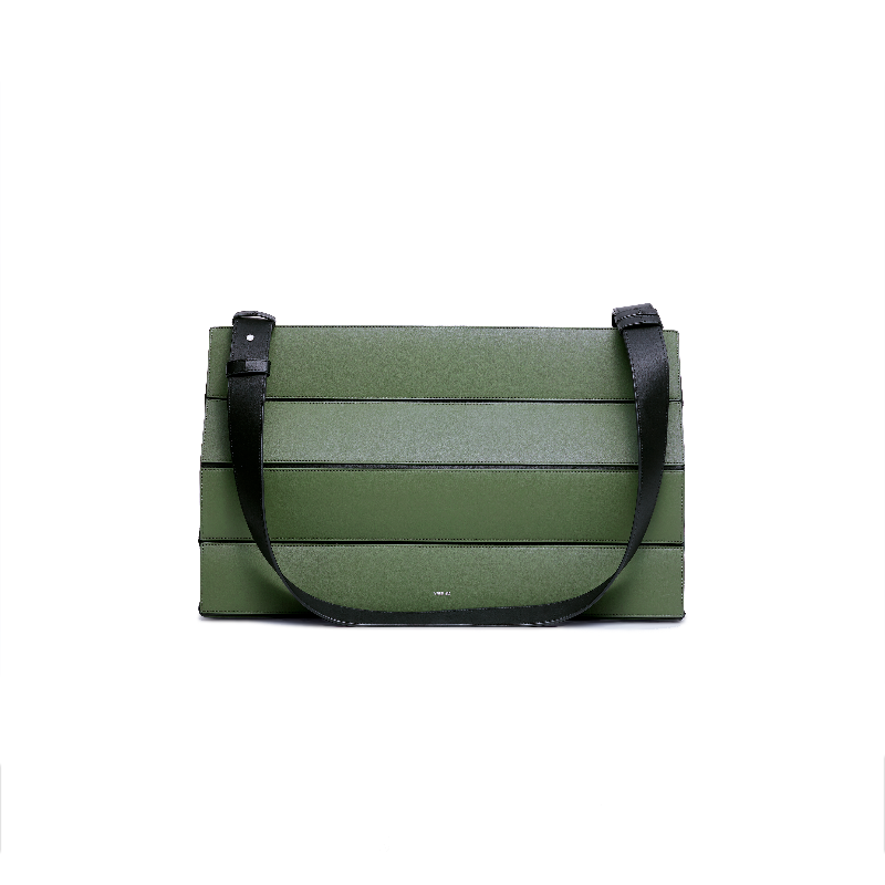 Block Large Tote Bag - Green/Black