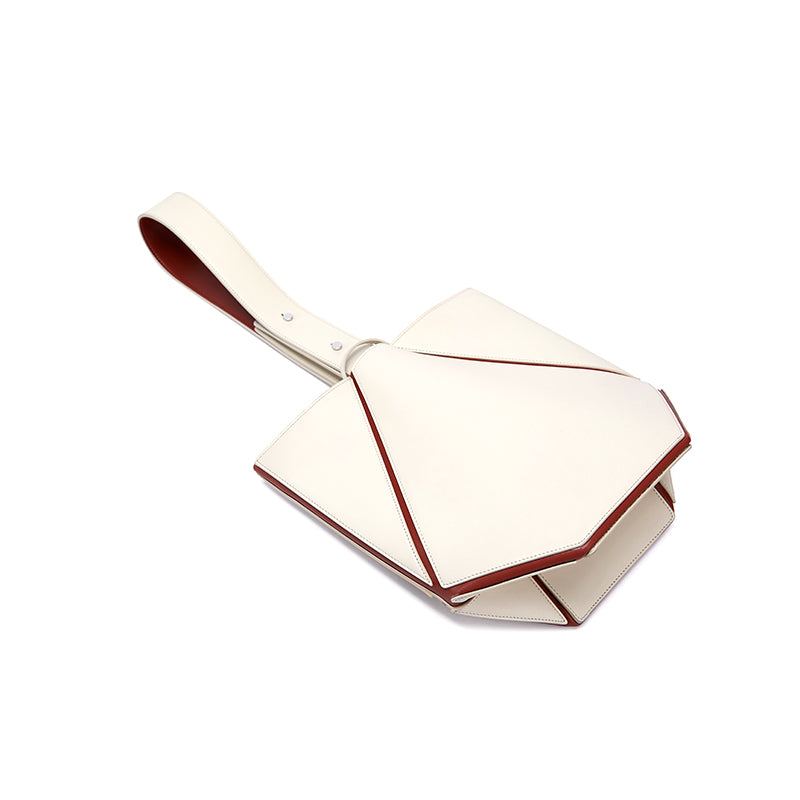 Bucket Small Shoulder Bag - White/Umber