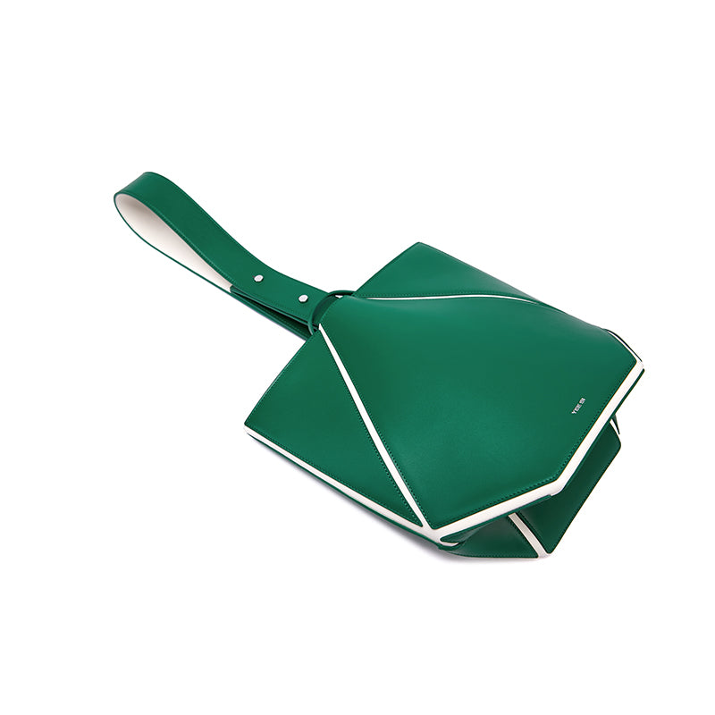 Bucket Small Shoulder Bag - Green/White