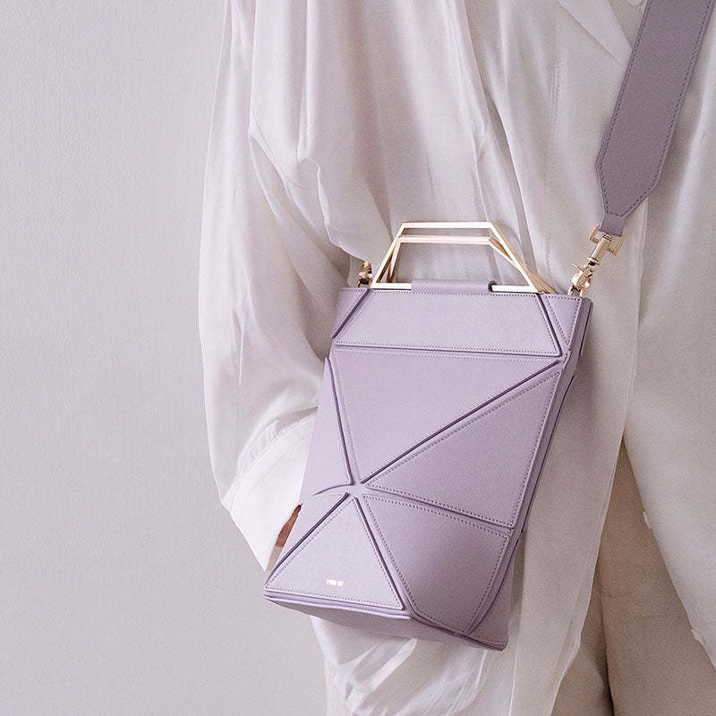 Facet Classic Top Handle Bag - Lavender