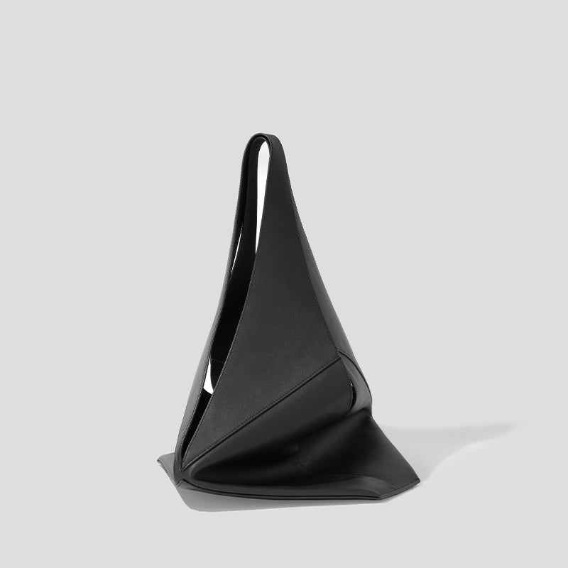 Designer Foldable V-Bag - Black