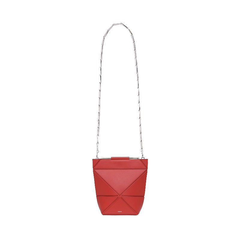 Facet Classic Foldable Top Handle Bag - Lucky Red - Limited Edition