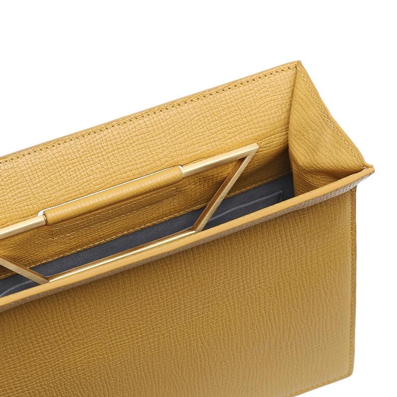 YEE SI Click Mini Top Handle Bag - Mustard 4