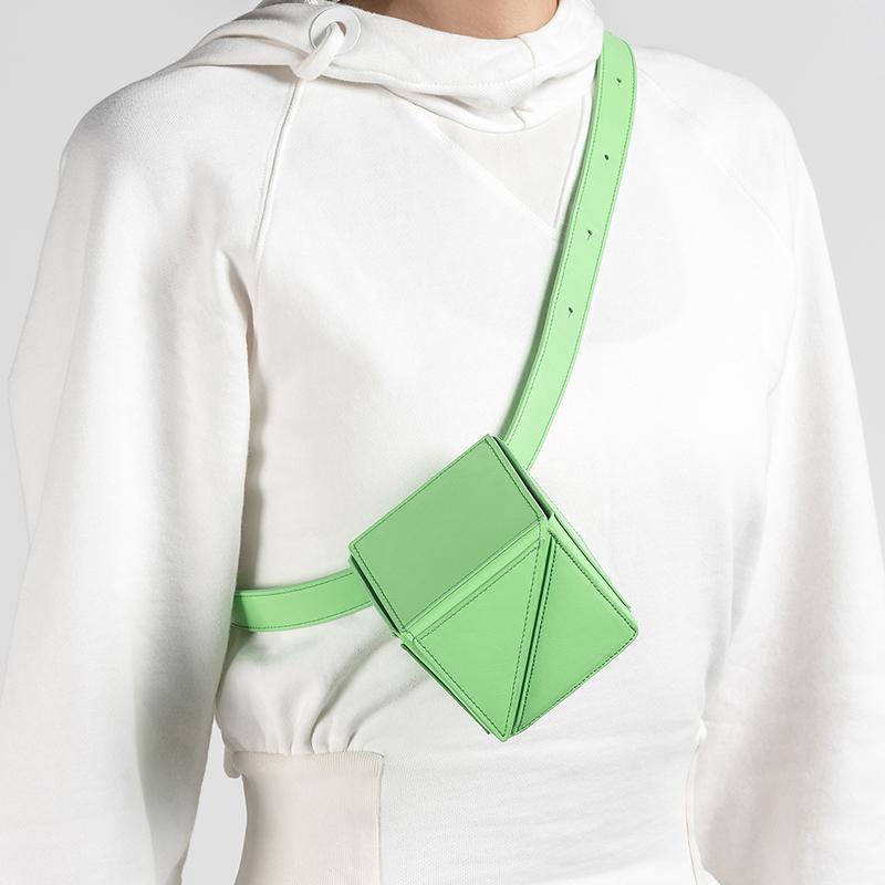 YEE SI Cube Mini Belt Bag - Green 4