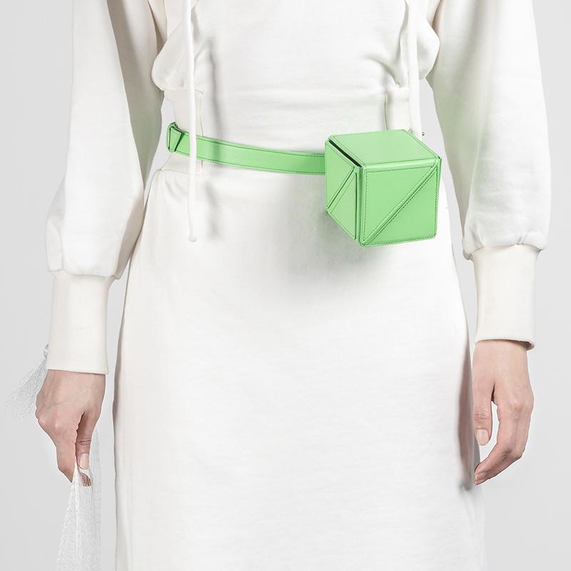 YEE SI Cube Mini Belt Bag - Green 3