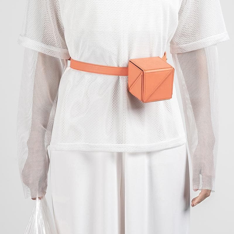 YEE SI Cube Mini Belt Bag - Orange 3