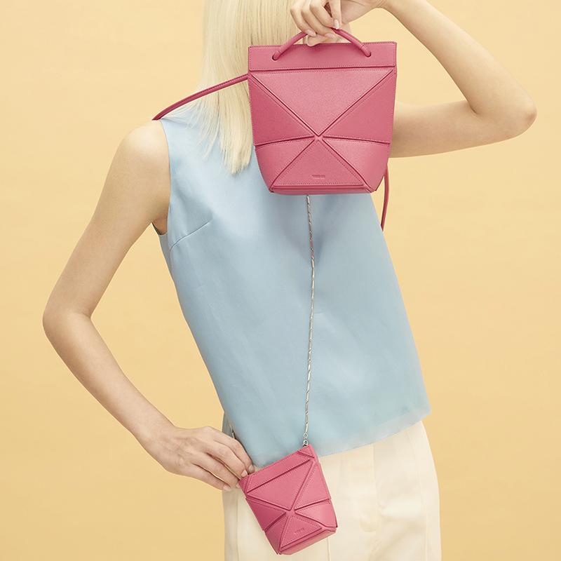 YEE SI Facet Micro Plus Crossbody Bag - Pink 6
