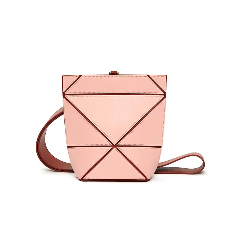 YEE SI Facet Mini Shoulder Bag - Crepe / Brick 1