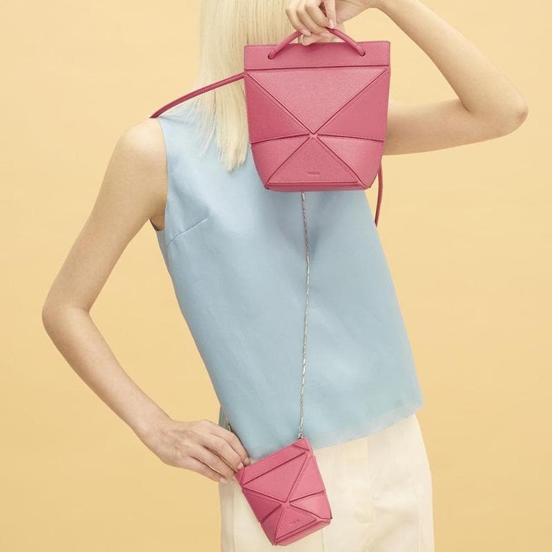 YEE SI Facet Mini Slim Shoulder Bag - Rose 3